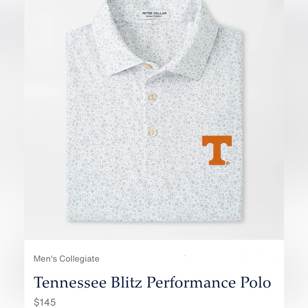 PETER MILLAR Tennessee Vols Blitz Performance Jersey Polo